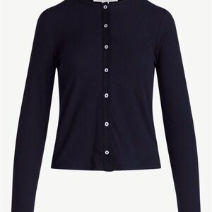 Free Assembly Women's Fitted Cardigan Sweater with Long Sleeves